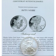 USA, 1 dolar "Srebrny Orzeł", 1 Oz, 2010
