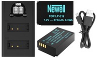 BATERIA AKU NEWELL LP-E12 DO CANON EOS M50 100D PowerShot SX70 HS ŁAD USB-C