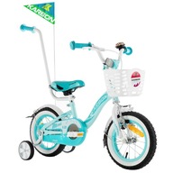 Rower Karbon Mimi 12 dla dziewczynki rowerek błękitny