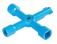 Silverline Krížový kľúč pre energetické boxy, modrý, 70 mm, 1 ks