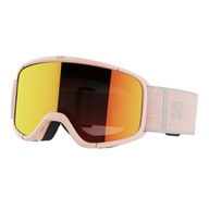 GOGLE NARCIARSKIE DAMSKIE SALOMON AKSIUM 2.0 SMALL PEACH MID RED S2 417838