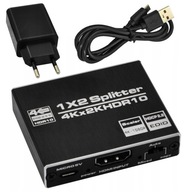 SPLITTER HDMI 2.0 ROZDZIELACZ ULTRAHD 1x2 HDCP 2.2