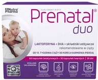 Prenatal DUO 30tablety +60 kapsúl TEHOTENSTVO s DHA, LAKTOFERÍNOM A CHOLÍNOM
