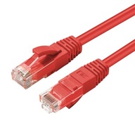 MicroConnect CAT6A UTP 10m Czerwony LSZH