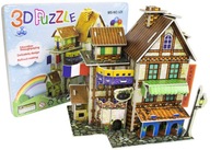 PUZZLE 3D DOMEK FRANCUSKI Z STYROPIANU ZESTAW