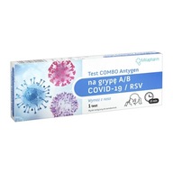 Test Combo Antygen na grypę A/B+COVID-19/RSV, 1 sztuka