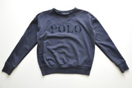 POLO by RALPH LAUREN Bluza w granacie + logo na piersi 12 / 14 L