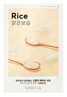 MISSHA AIRY FIT SHEET MASK ROZJASNIACA A VYHLADZUJÚCA RICE MASKA 19ml