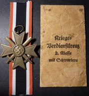 Kriegsverdienstkreuz 2 klasy z mieczami+ torebka Philipp Turks