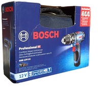 Bosch GSB 12V-15 Akumulátorový skrutkovač Vŕtačka 2x 2.0Ah + 39 bitov