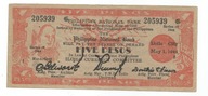 FILIPINY ILOILO 5 PESOS 1944 PS341 (8768)