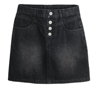 COOL CLUB Spódnica jeansowa czarna r. 140
