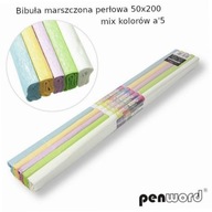 Bibuła marszczona perłowa 50x200 (5szt)