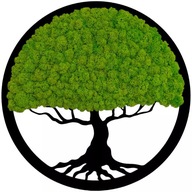Obraz z machu strom života stromček ako darček prírodný mach chrobák 30cm