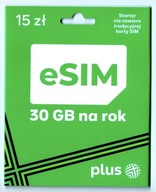 eSIM Plus PL +48 Starter Karta SIM Card Prepaid