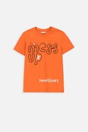 Tričko Pre Chlapca 140 Oranžové Chlapčenské Tričko Mokida WM4