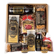 AJÁNDÉK SZETT KARÁCSONYRA MIKULÁS MÉZ TEA CSOKOLÁDÉ KARÁCSONYI DOBOZ