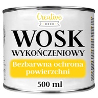 Wosk bezbarwny do renowacji mebli drewna zabezpieczenie powierzchni 500ml