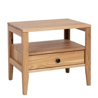 Nočný stolík Dubový drevený nočný stolík