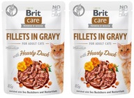 Brit Care Cat Fillets in Gravy with Hearty Duck KACZKA - 170 g ( 2 x 85 g)