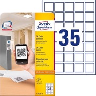 Etikety pre QR kódy Avery 35x35 mm