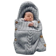 Detský pletený spací vak na gombíky 70*35cm