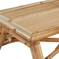 vidaXL Piknikový stôl 120x120x78 cm, bambusový