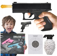 RÖVID JÁTÉKPISZTOLY GOLYÓK ASG PUSKA FÉM 800 GOLYÓ INGYEN