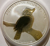 1$ AUSTRALIA 2010 PTAK KOOKABURRA SREBRO 999 UNCJA