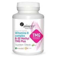 Aliness, Witamina B Complex B-50 Methyl TMG PLUS, 100 vkaps.