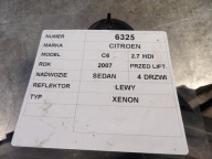 Citroen C6 light front left 9660983380 0301221281