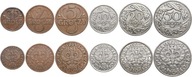 1 2 5 10 20 50 gr groszy - zestaw 6 monet, komplet