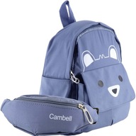 Školský batoh plus vrecúško medvedík modrý