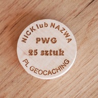 PWG 25 sztuk. Geocaching lub Opencaching