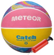 METEOR Basketbalová lopta Kôš Rekreačný Kôš Veľkosť 5 + Pumpa