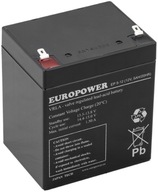 AKUMULATOR BATERIA EUROPOWER EP EP5-12 12V 5AH AGM 5Ah EP5 VRLA F2 T2 UPS