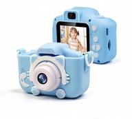 Detský fotoaparát Ružový psík 40Mpx modrý