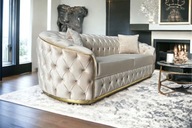 sofa LUGANO 2-osobowa 2 poduszki w zestawie salon styl glamour