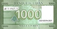 Liban 1000 liwrów Alfabet 2016 P-90c