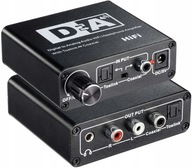 Digitálny DAC audio konvertor na analógový Toslink