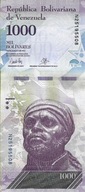 Banknot 1000 Bolivar 2017