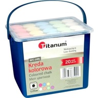 Kreda chodnikowa kolorowa gruba 20 szt Titanum