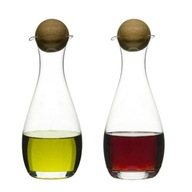 Sklenené fľaše nádoby na olej a ocot 2 ks M1