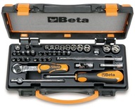 BETA 009000971 sada nástrčných kľúčov 900/C11 1/4" štvorhranná s prepínacou račňou, 36-dielna