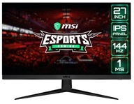 Monitor MSI Optix G271 Ful HD 1920x1080 144Hz IPS 27" 1ms WADA (U)