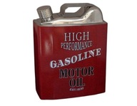 Originálna veľká ploskačka kanister GASOLINE 53 OZ - 1590 ml, motor oil