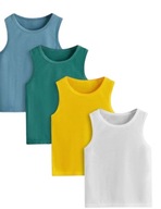 SHEIN 3-PACK T-SHIRT CHŁOPIĘCY GŁADKI 110cm 1V2C