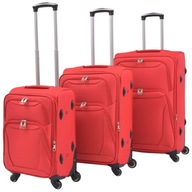 3-częściowy komplet walizek podróżnych czerwony