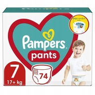PAMPERS PANTS R.7 MEGA BOX 74 KS PLIENKY