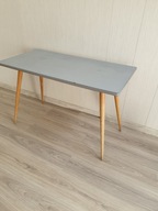 Stôl tyčinka reto vintage prl modrá 60x120x75